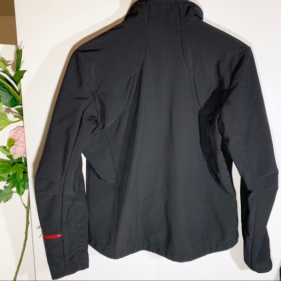 Nike zip up jacket black and red running active - Picture 2 of 5